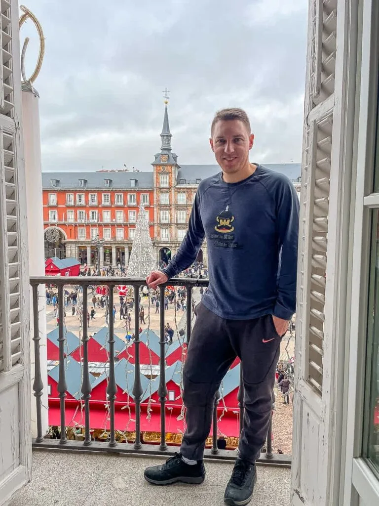 Balcony of Superior Plaza Mayor Room, Pestana Plaza Mayor - best luxury and boutique hotels in central Madrid
