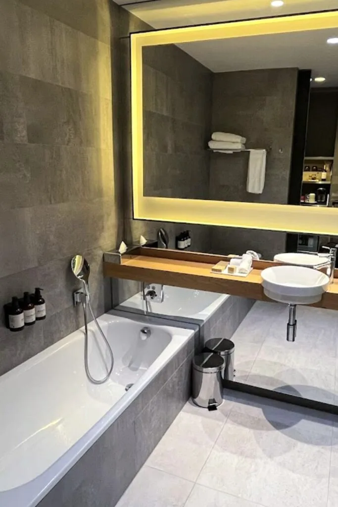 Bathroom of Superior Room at NH Collection Madrid Suecia - Best Luxury and Boutique Hotels in Central Madrid Spain