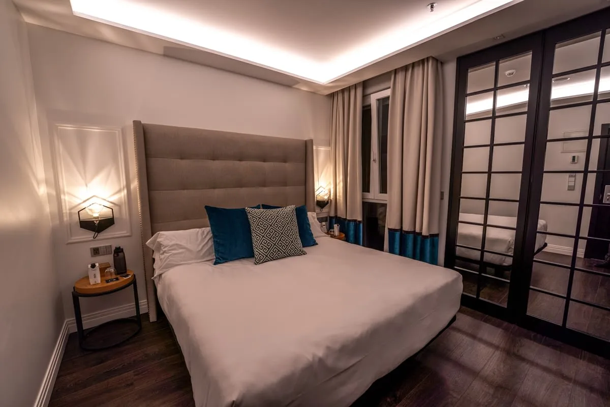 Double Room with Patio View in Hotel Regina Madrid - Best Luxury and Boutique Hotels in Central Madrid, Spain