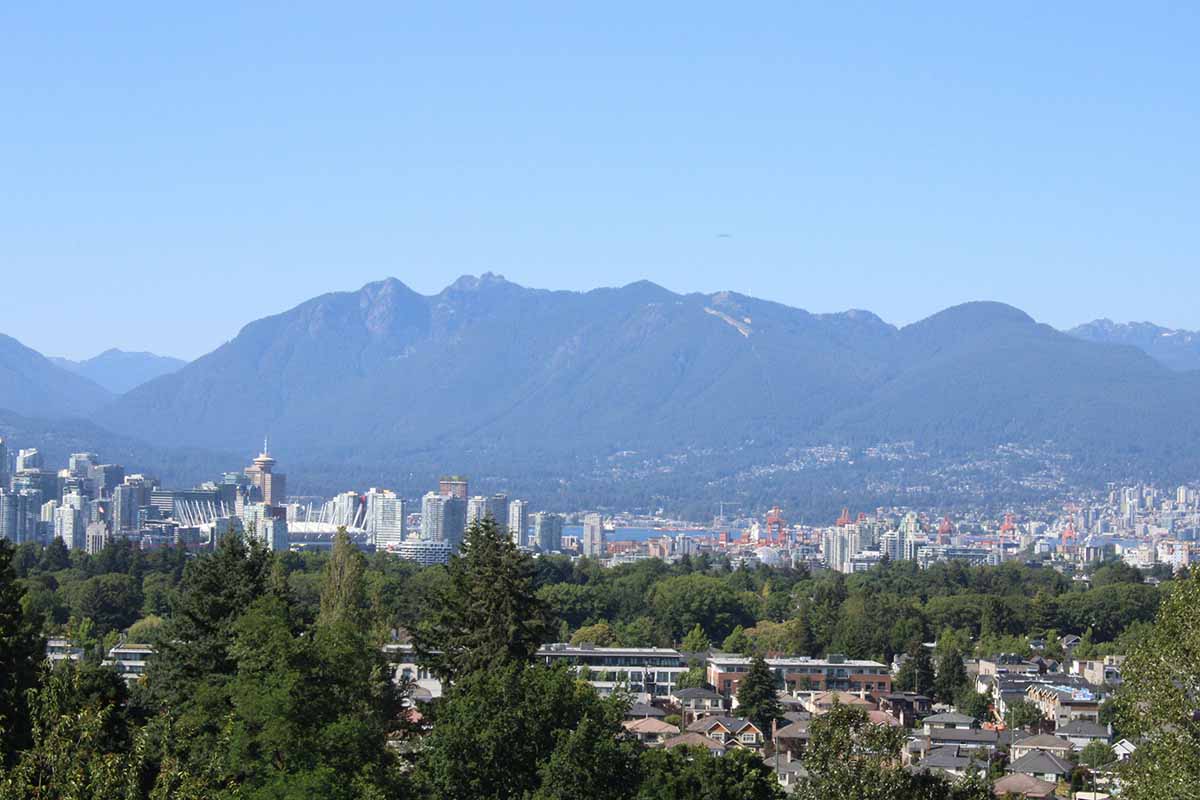 Views of Vancouver downtown from Queen Elizabeth Park - 3 days Vancouver itinerary